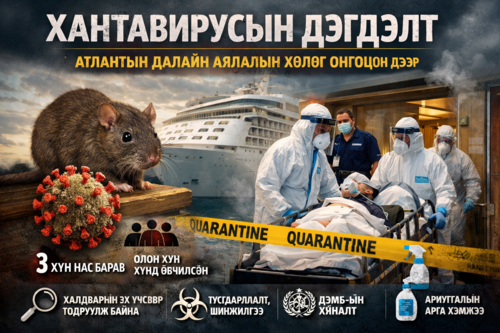 Атлантын далайн аялалын хөлөг онгоцон дээр хантавирусын дэгдэлт гарлаа